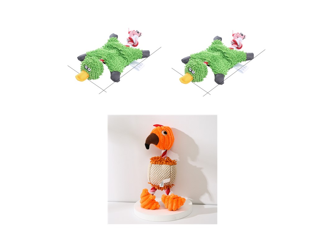 Pet Toy Donkey Shape Corduroy Chew Toy for Dogs Puppy Squeaker | PET'S FUN
