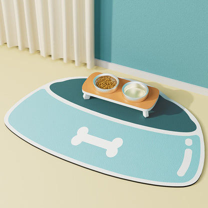Pet Feeding Mat Silicone Non-slip Waterproof Feeding - front view - PET'S FUN | pet toy