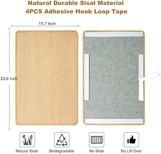 Cat Scratch Pad Cat Scratching Pad with Adhesive Hook - side view - PET'S FUN | cat supplies