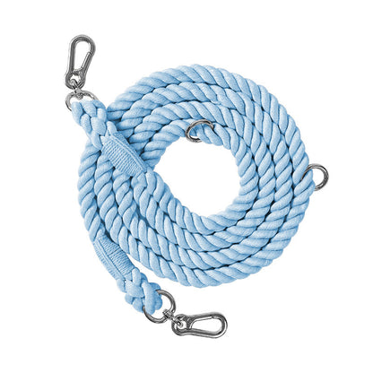 Multifunctional Braided Double-ended Dog - side view - PET'S FUN | dog accessories