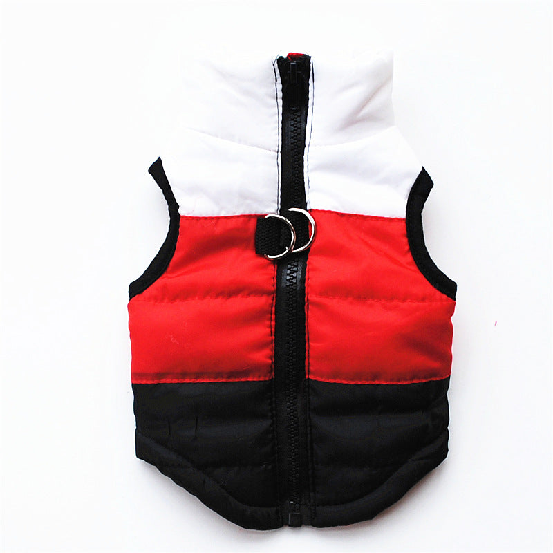 Winter Clothing Pet Clothes Vest Padded - side view - PET'S FUN | pet play