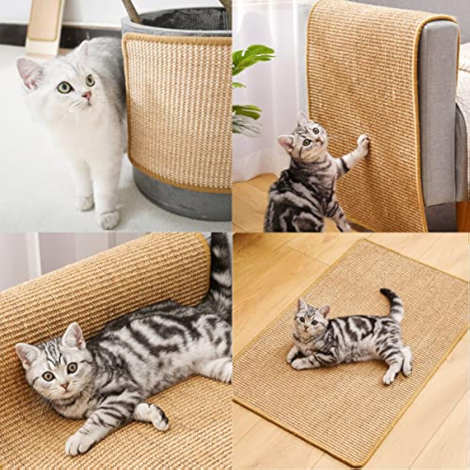 Cat Scratch Pad Cat Scratching Pad with Adhesive Hook - front view - PET'S FUN | cat bed