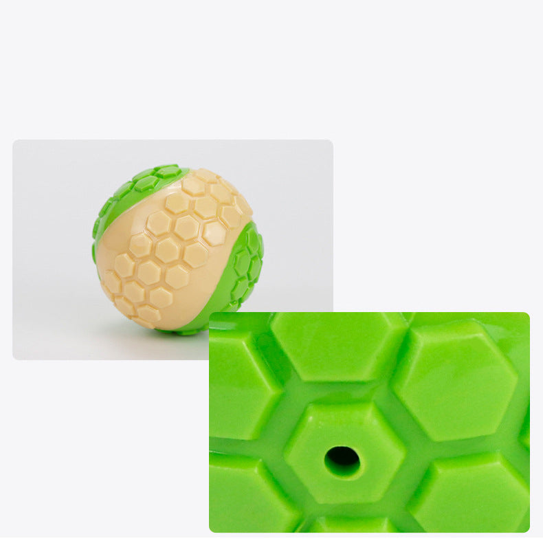 New Trp Ball Toy Plaid Molar Bite-resistant Dog Toy - back view - PET'S FUN | dog accessories