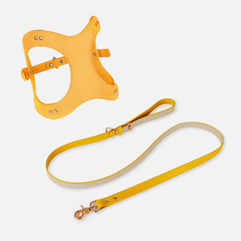 Small and Medium Dog Pet Cat Vest Type Leash - back view - PET'S FUN | cat entertainment