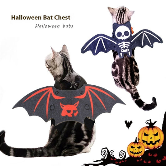 Halloween Pet Batwing Cat Pet Costume - front view - PET'S FUN | cat toy