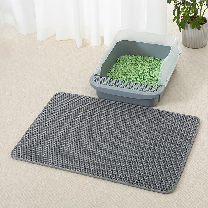 Anti Splash Eva Double-layer Cat Litter Mat - PetsFun Premium Pet Products