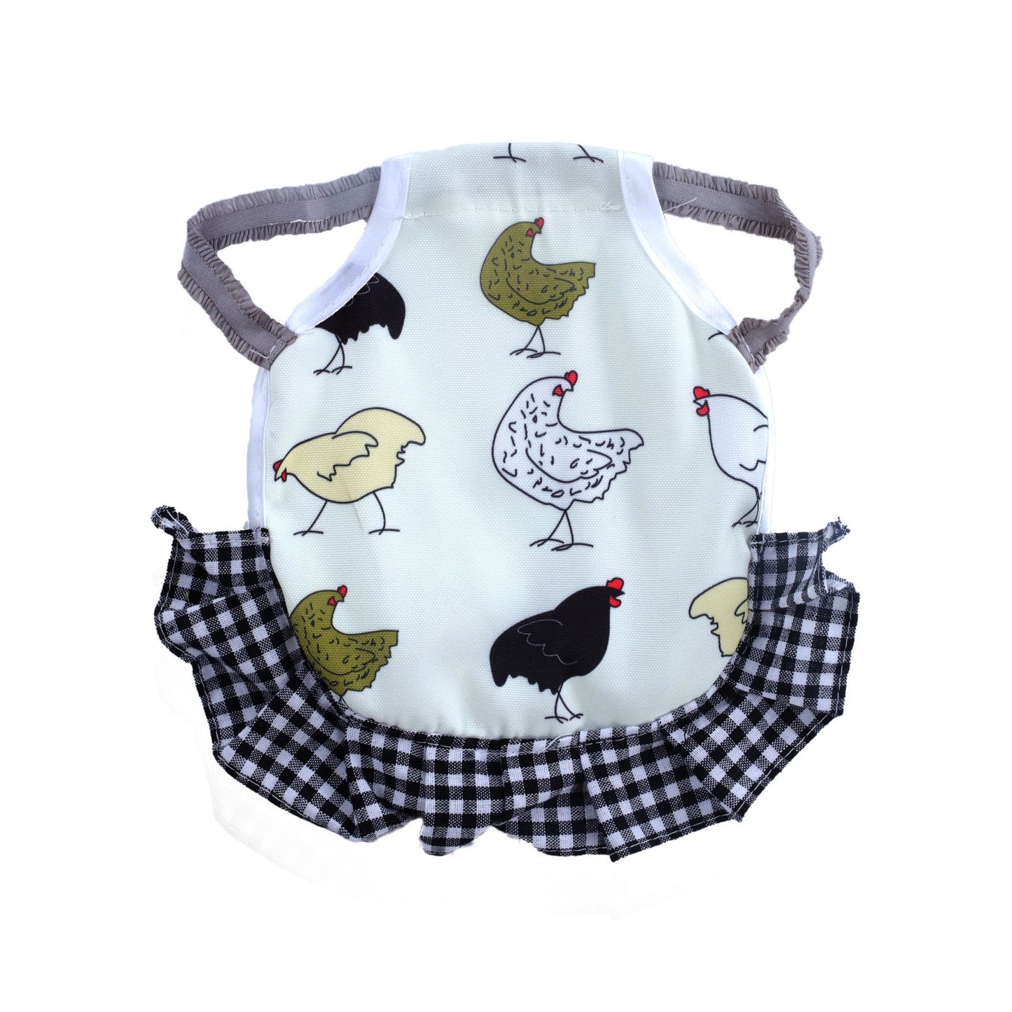 Apron Feather Protection Retainer Back - side view - PET'S FUN | interactive pet toy