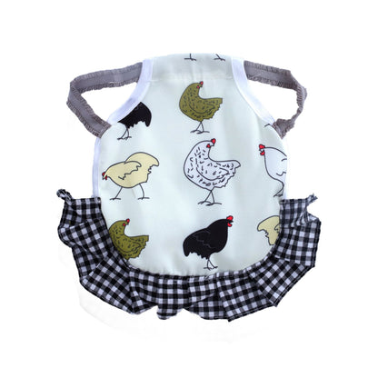 Apron Feather Protection Retainer Back - side view - PET'S FUN | interactive pet toy
