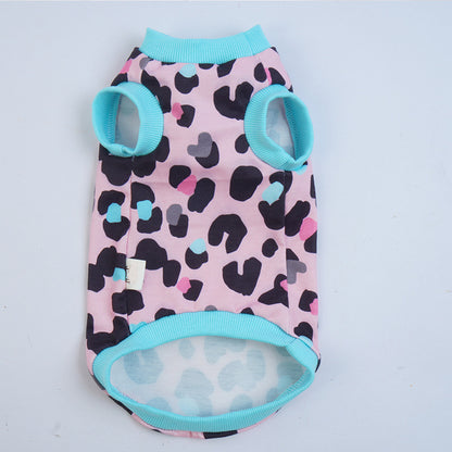 Hairless Cat Pure Cotton Shirt, Leopard - front view - PET'S FUN | interactive cat toy