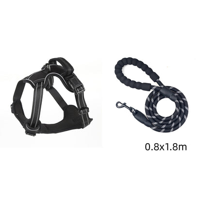 Dog Harness No Pull Breathable Reflective Pet Harness - lifestyle view - PET'S FUN | dog bed