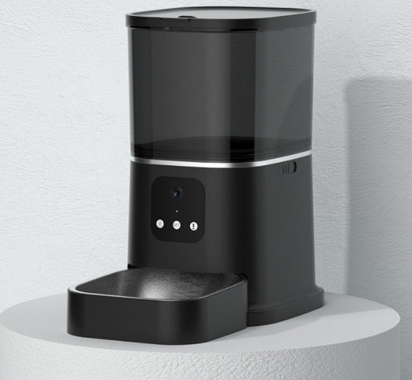 Pet Automatic Feeder Large Capacity Smart - side view - PET'S FUN | cat toy