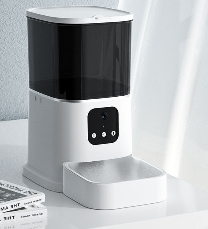 Pet Automatic Feeder Large Capacity Smart - angle view - PET'S FUN | cat entertainment