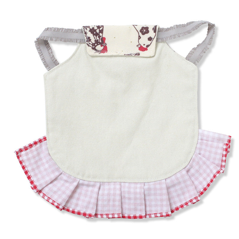 Apron Feather Protection Retainer Back - side view - PET'S FUN | pet supplies
