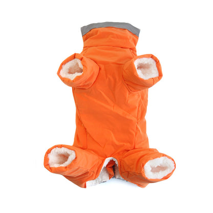 Thickened Velvet Cotton Clothes Plush Coat - front view - PET'S FUN | dog play