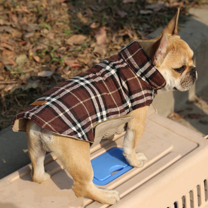 Pet Clothes Medium Dog Cotton Vest - front view - PET'S FUN | dog toy