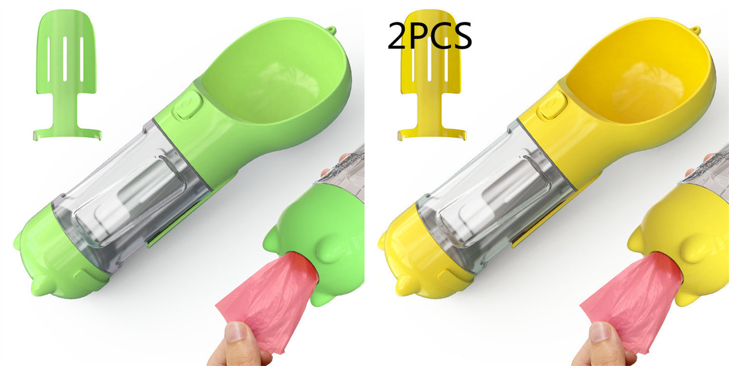 Pet Water Bottle Feeder Bowl Garbage Bag Storage Portable Pet O | PET'S FUN