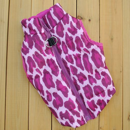 Winter Clothing Pet Clothes Vest Padded - back view - PET'S FUN | interactive pet toy