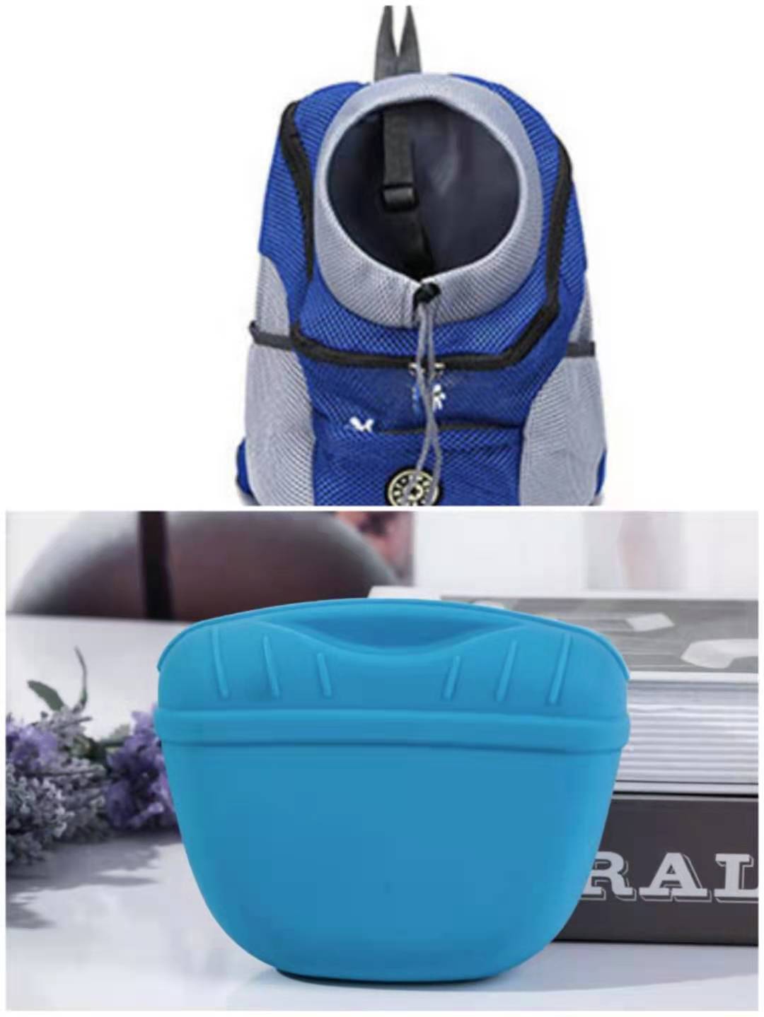 Portable Puppy Snack Bag Snack Bag Pet - back view - PET'S FUN | dog entertainment