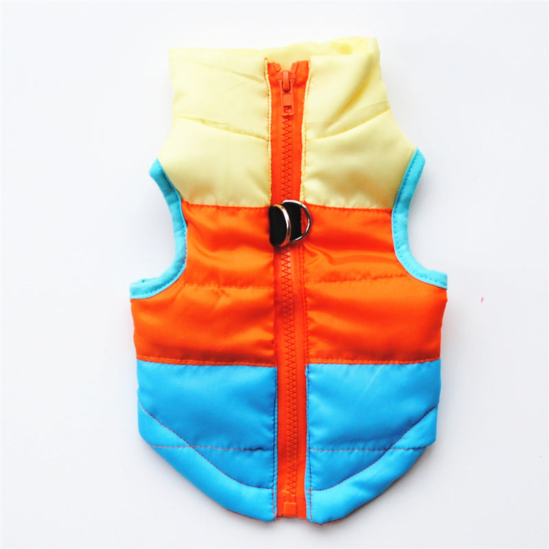 Winter Clothing Pet Clothes Vest Padded - detail view - PET'S FUN | pet accessories