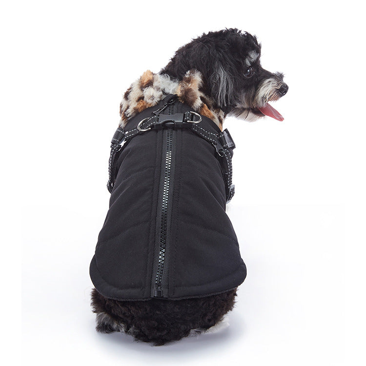 Winter Cashmere Pet Jacket - front view - PET'S FUN | pet play