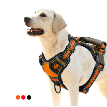 Dog Harness No Pull Breathable Reflective Pet Harness - front view - PET'S FUN | dog toy