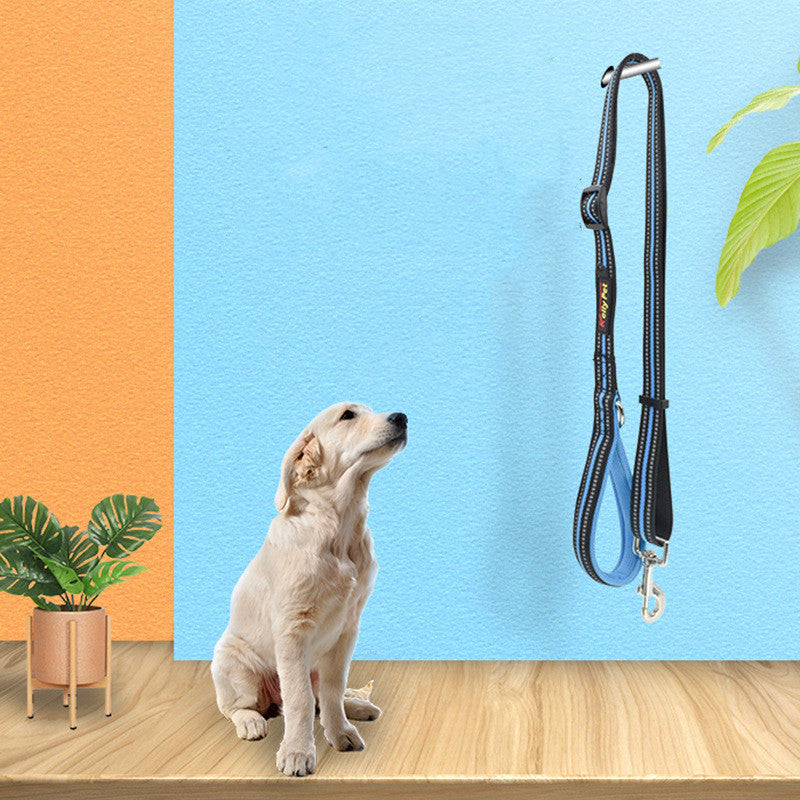 Dog Leash Nylon Leash Assisted Retractable - front view - PET'S FUN | dog toy