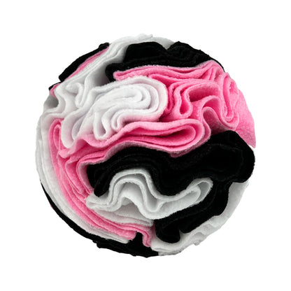 Pet Sniffing Toy Ball Molars Colorful Ball - angle view - PET'S FUN | dog toy
