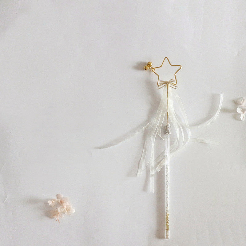 Funny Cat Stick Bell Feather Tassel Fur Ball - angle view - PET'S FUN | cat play
