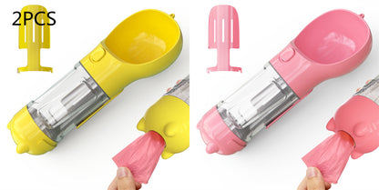 Pet Water Bottle Feeder Bowl Garbage Bag Storage Portable Pet O | PET'S FUN