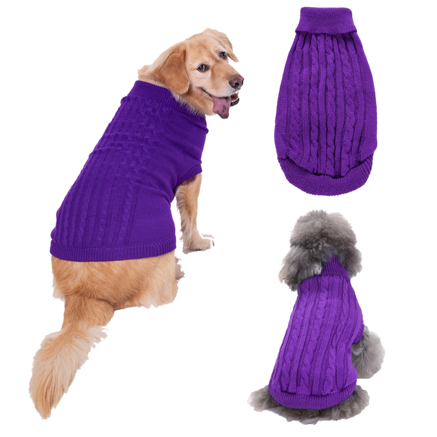Solid Color Puppy Dog Clothes Teddy Bichon - front view - PET'S FUN | dog accessories