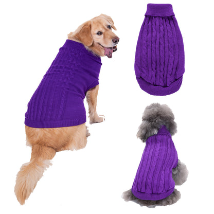 Solid Color Puppy Dog Clothes Teddy Bichon - front view - PET'S FUN | dog accessories