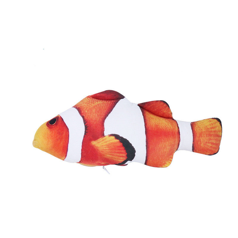 Pet Supplies Catnip Fish Toy Plush Simulation - lifestyle view - PET'S FUN | cat entertainment