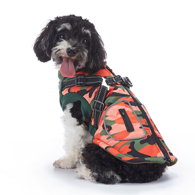 Winter Cashmere Pet Jacket - side view - PET'S FUN | pet supplies