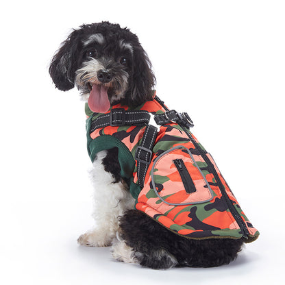 Winter Cashmere Pet Jacket - side view - PET'S FUN | pet supplies
