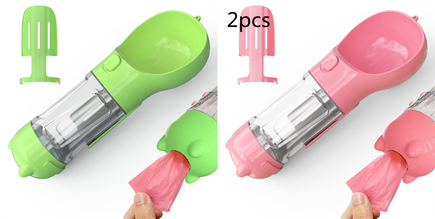 Pet Water Bottle Feeder Bowl Garbage Bag Storage Portable Pet O | PET'S FUN
