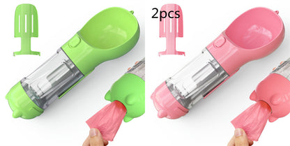 Pet Water Bottle Feeder Bowl Garbage Bag Storage Portable Pet O | PET'S FUN