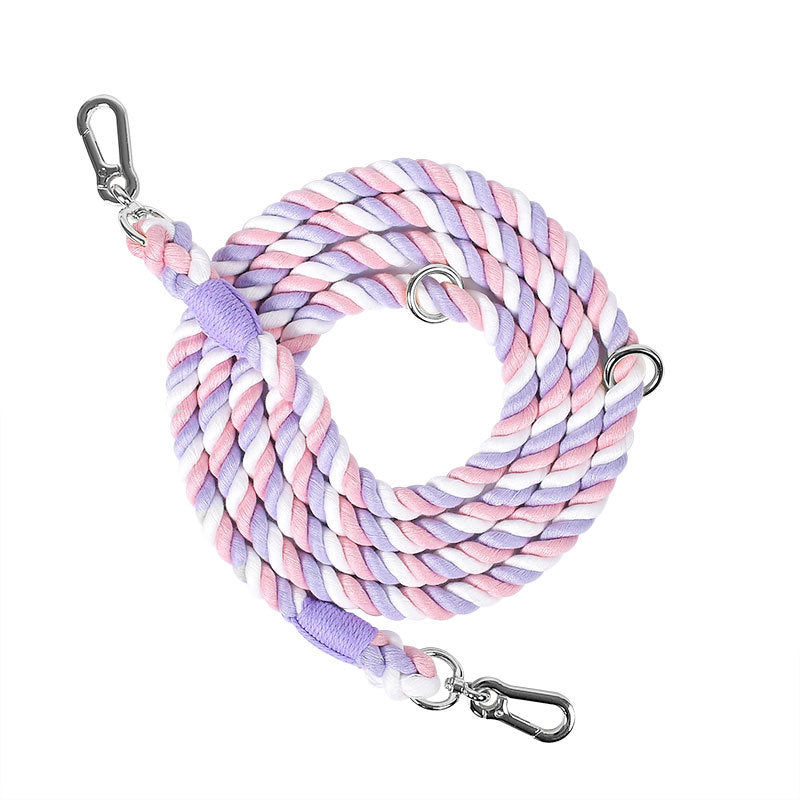 Multifunctional Braided Double-ended Dog - angle view - PET'S FUN | dog toy