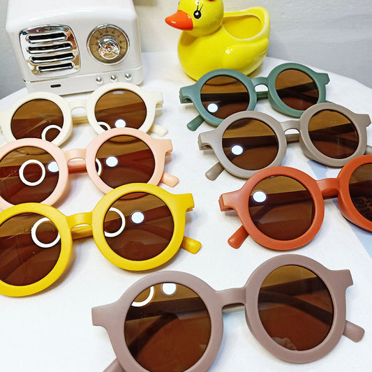 New Fashion Pet Sunglasses Round Frame - front view - PET'S FUN | pet toy