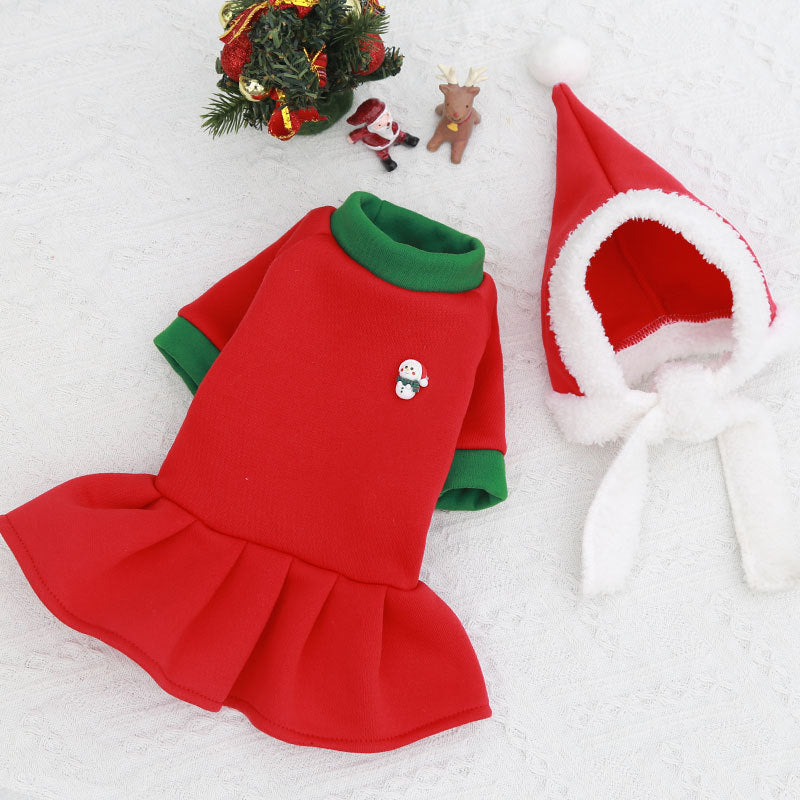 Dog Christmas Pet Supplies Clothes - front view - PET'S FUN | dog play