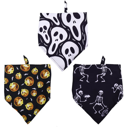 Halloween Dog Slobber Pet Scarf Pet - front view - PET'S FUN | dog toy