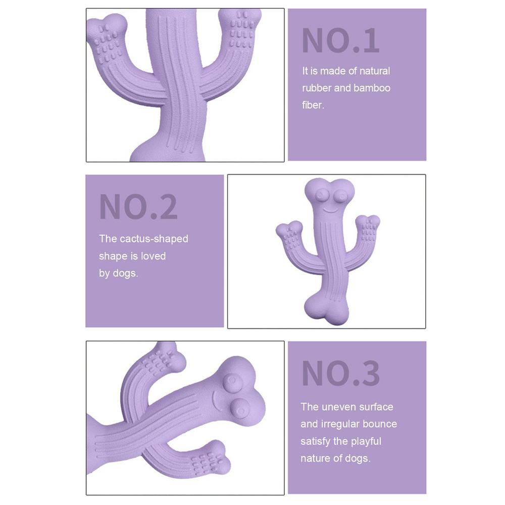 Cactus Puppy Chew Toy Cactus Dog Chew Toy Ultra - side view - PET'S FUN | dog supplies