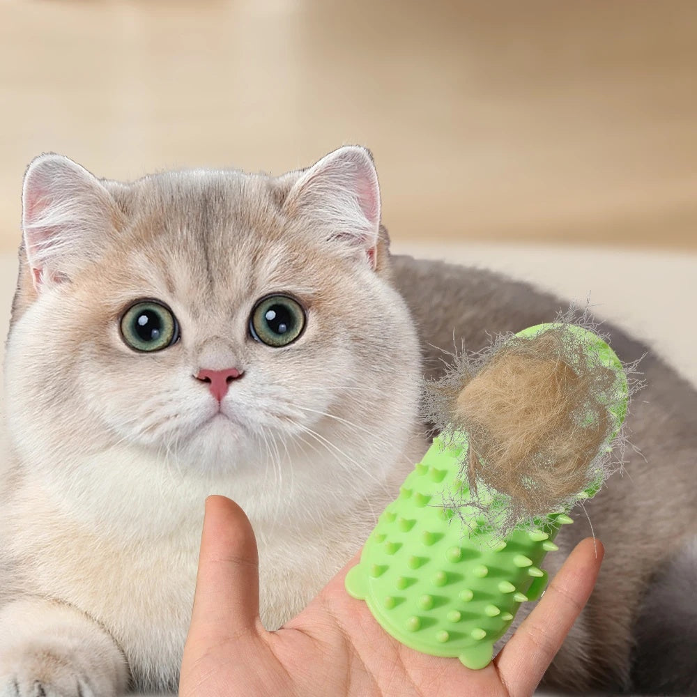 Pets Cat Hair Removal Massage Comb Cats Scratching - side view - PET'S FUN | cat supplies