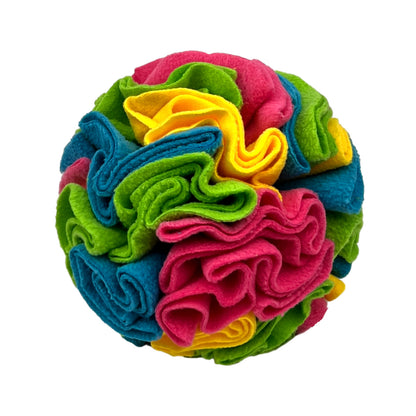 Pet Sniffing Toy Ball Molars Colorful Ball - back view - PET'S FUN | interactive dog toy
