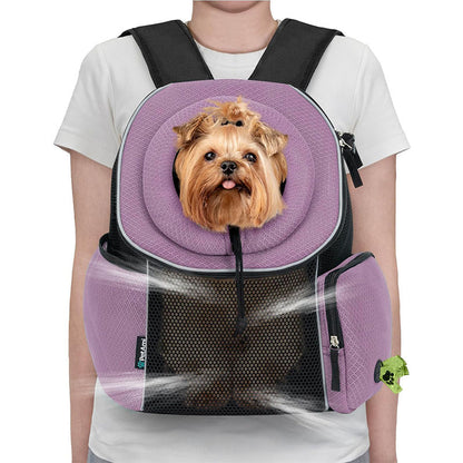Pet Dog Carrier Bag Carrier For Dogs Backpack Portable - side view - PET'S FUN | dog entertainment