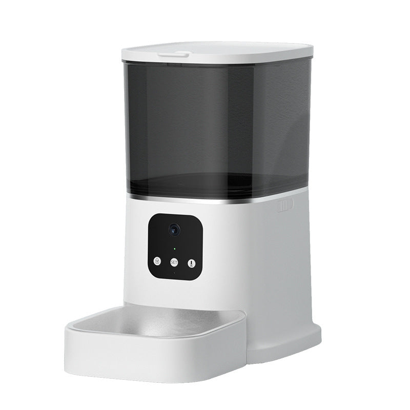 Pet Automatic Feeder Large Capacity Smart - back view - PET'S FUN | interactive cat toy