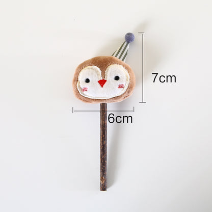 Cartoon Plush Rainbow Christmas Tiger Molar - back view - PET'S FUN | dog accessories