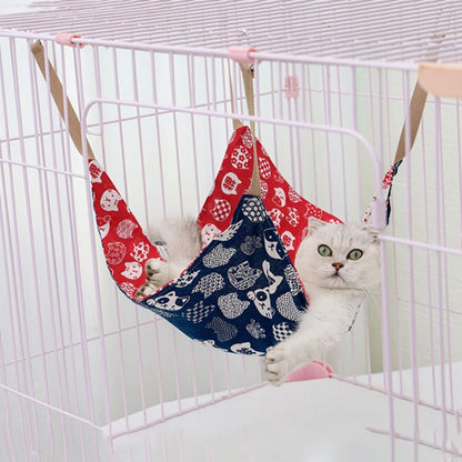 Breathable Cat Cotton Linen Hammock Wear Resistant Multicolor Cat Cage Hangin...