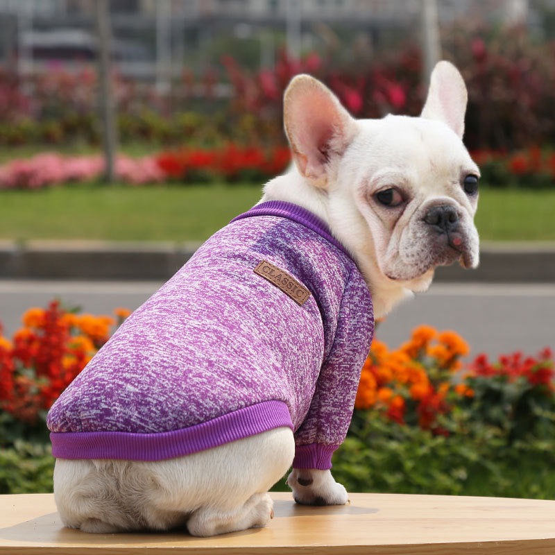 Fall Winter Sweater Two-legged Clothes Dog - angle view - PET'S FUN | dog supplies