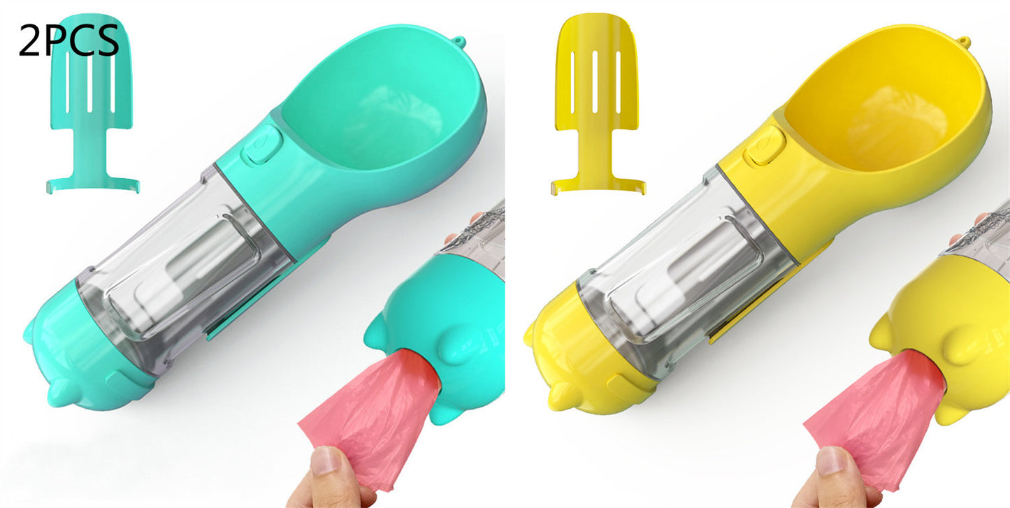 Pet Water Bottle Feeder Bowl Garbage Bag Storage Portable Pet O | PET'S FUN