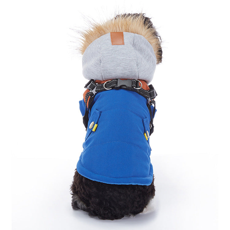 Winter Cashmere Pet Jacket - angle view - PET'S FUN | pet supplies